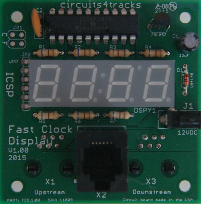 Fast Clock Display Assembled, No Faceplate
