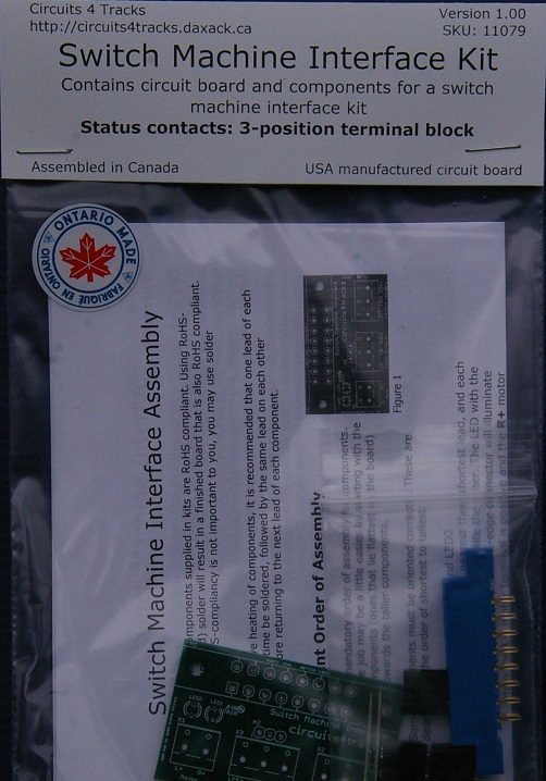Switch Machine Interface Kit - Terminal Block Status