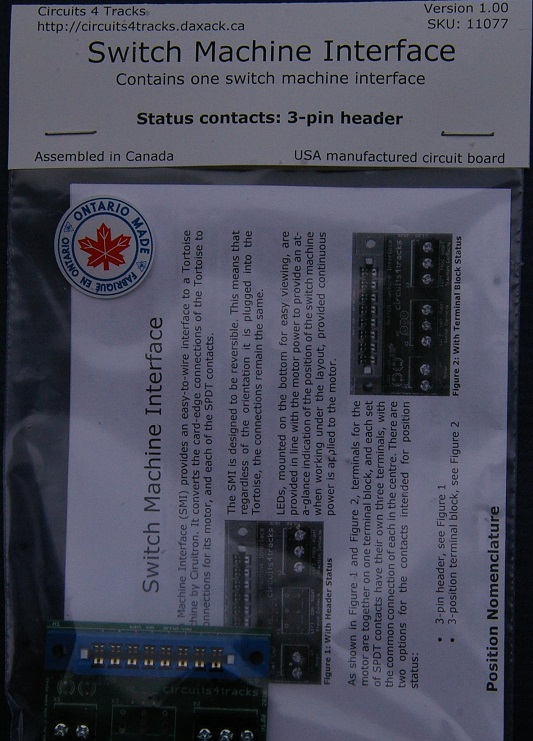 Switch Machine Interface Assembled - Header Status